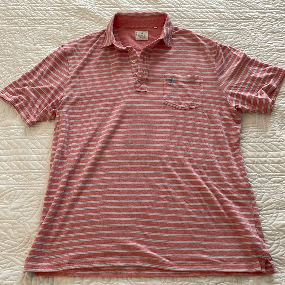 Johnnie-O Matthis Pomegranate polo shirt. Size L